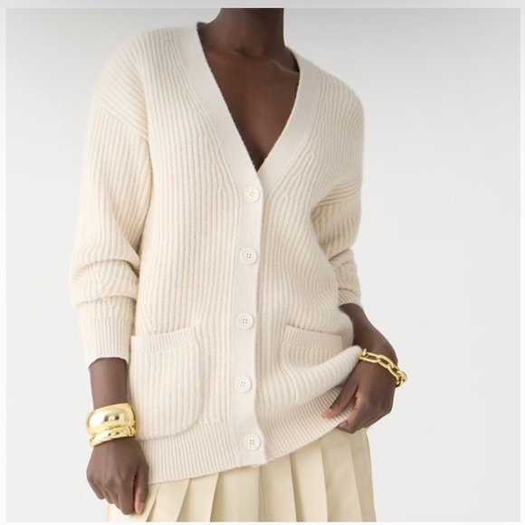 J. Crew Sweaters - J. Crew Alpaca Oversized Boyfriend Cardigan Knit Sweater